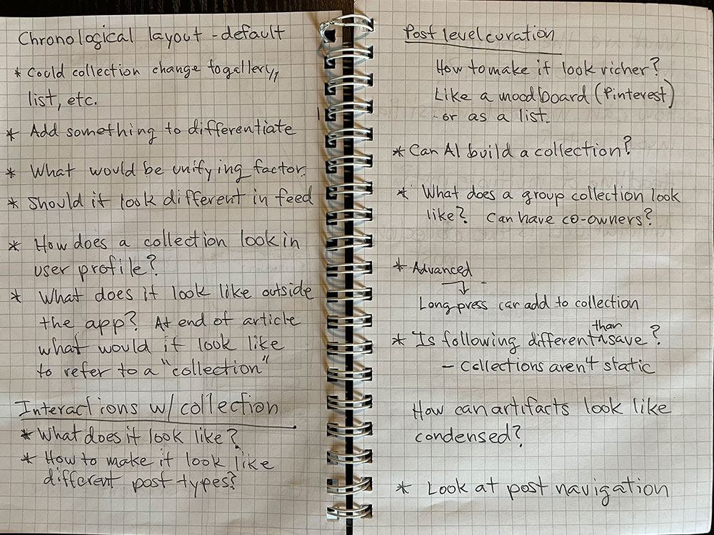 Questions List Image from Notebook