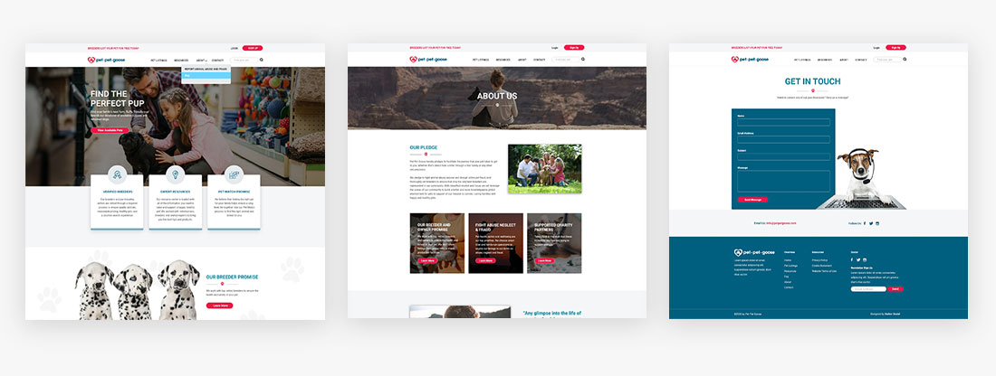 PetPetGoose App Screens