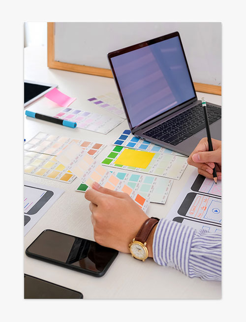 Man Working on Web Design